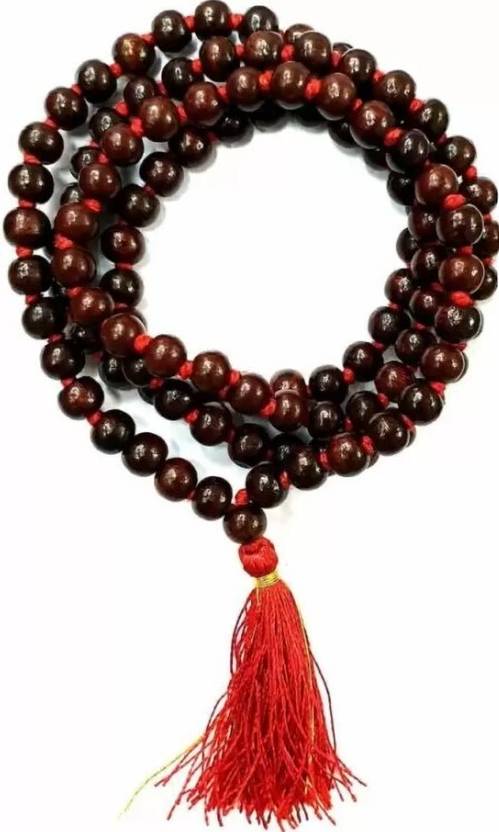 AKNaturals Fashion Original Chandan Mala 108 Beads for Jaap & Wearing Wood Chain