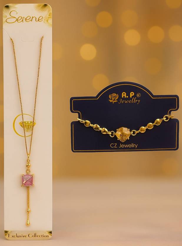 Ananya Enterprise Gold-plated Plated Metal Chain Set