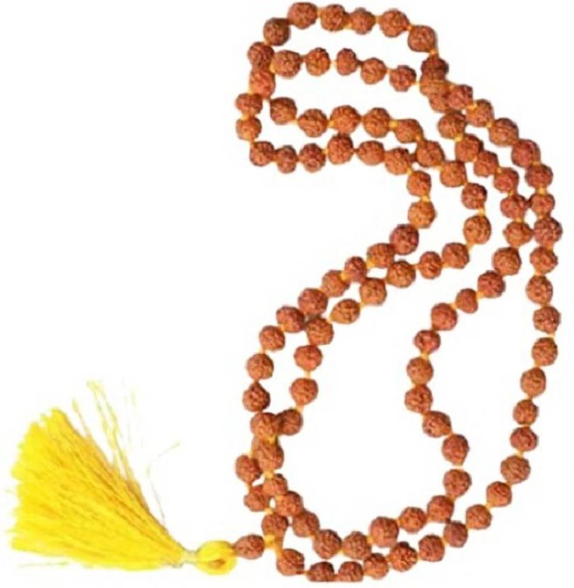 UROOH Rudraksha Mala 108 + 1 Indonesia Brown Beads Rudraksha Rosary for