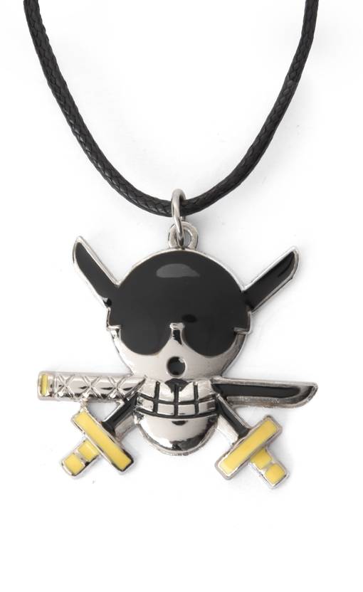 One piece Anime Roronoa Zoro Pirate Logo Metal Necklace