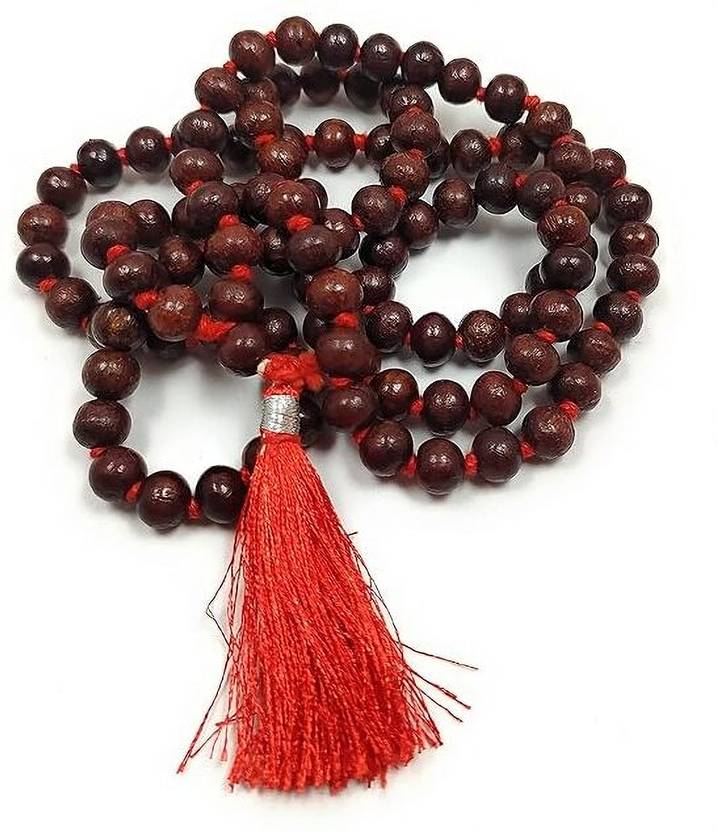 AKNaturals Fashion Original Chandan Mala 108 Beads for Jaap & Wearing Wood Chain