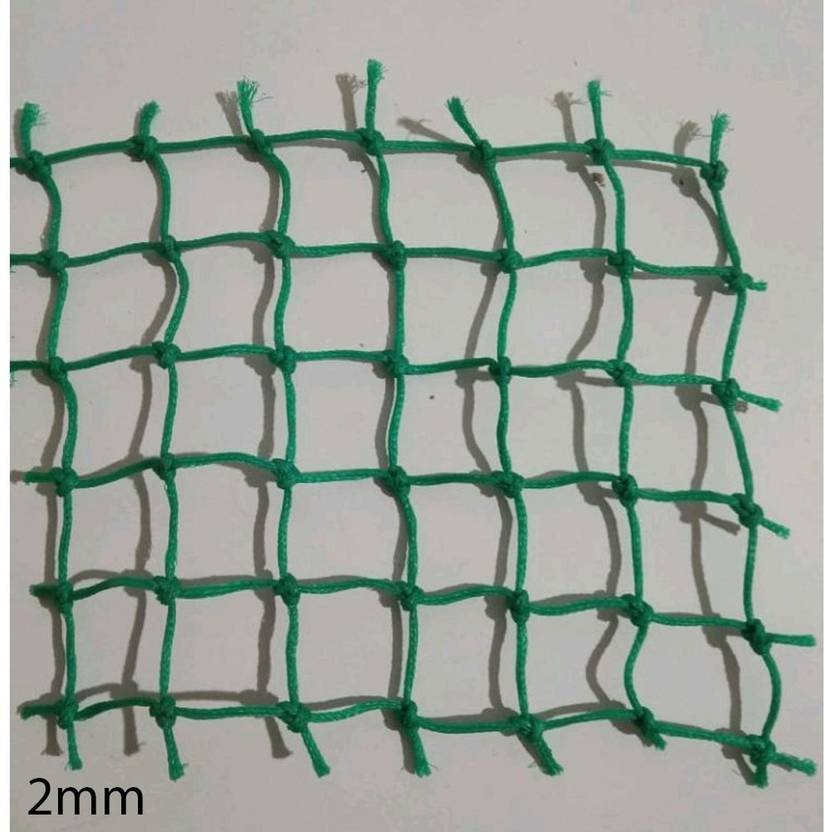 Acronet 2mm Cricket Nylon Green Net 4 Side Overlocking Cricket Net size-4x3(Green) Cricket Net