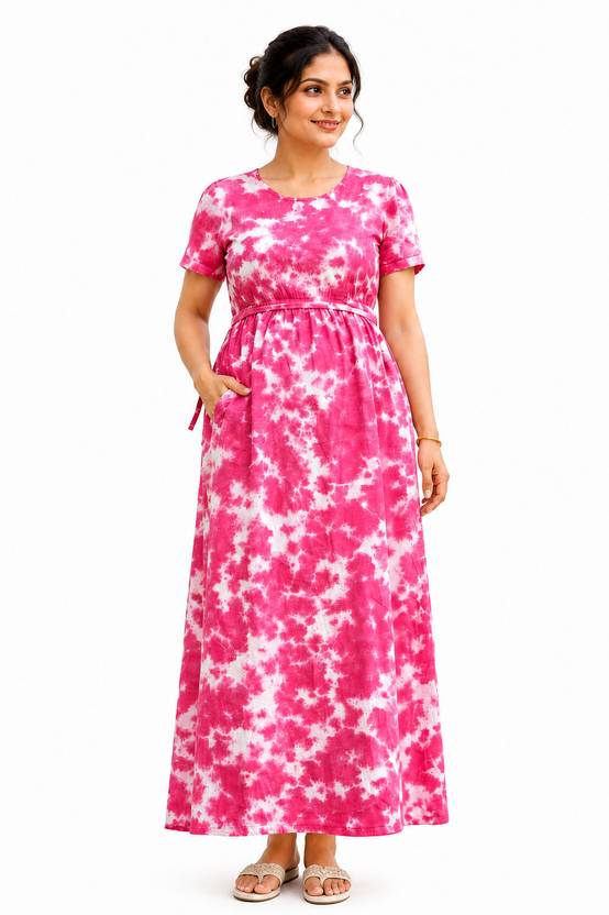 RUGGED GUY Women Maternity/Nursing Nighty