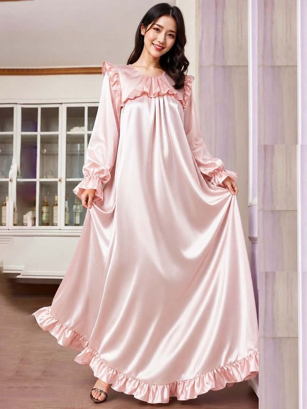 UKM Women Nightdress Maroon - Image 6