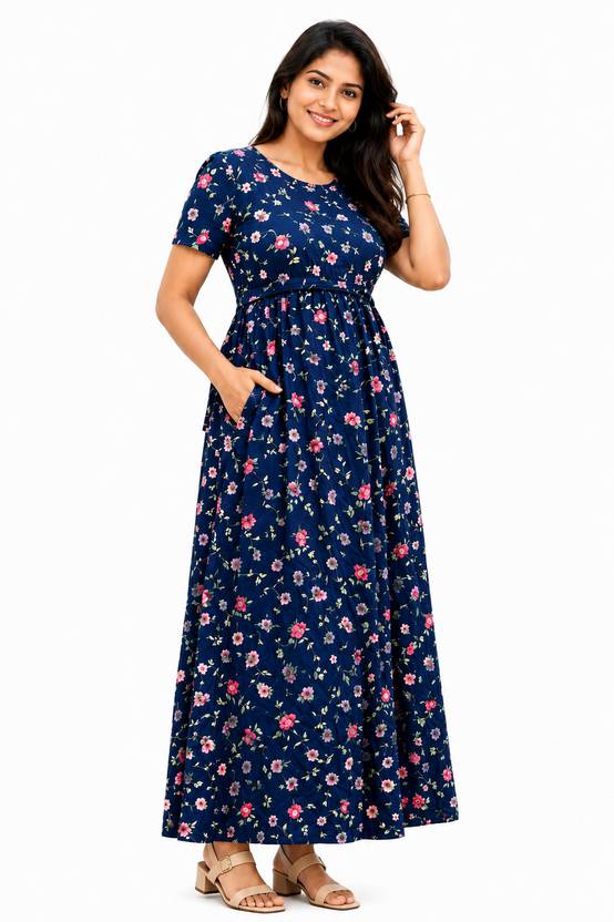 RUGGED GUY Women Maternity/Nursing Nighty