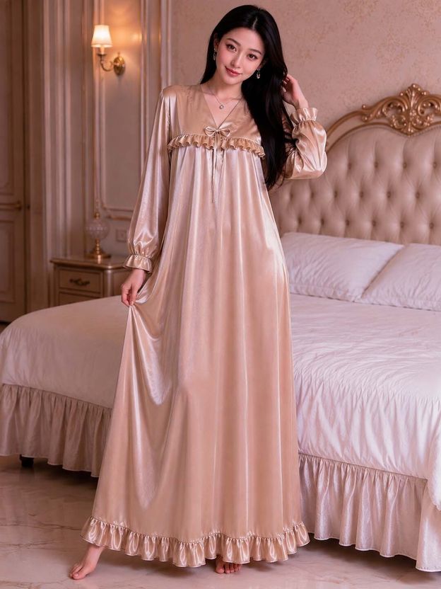 UKM Women Nightdress Maroon - Image 7