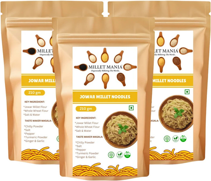 Millet Mania Jowar Millet Noodles 210g (PACK OF 3)