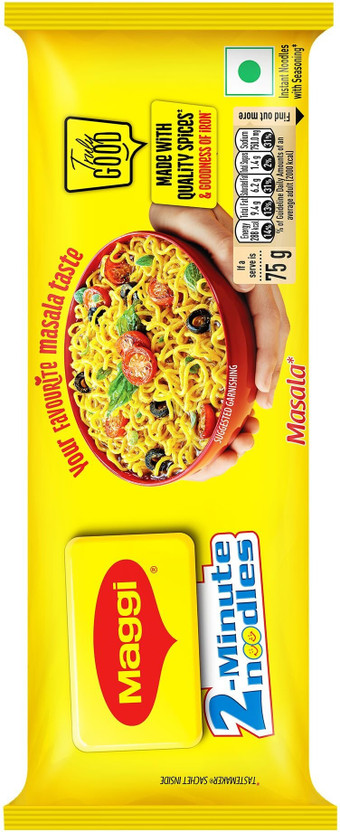 Maggi Pack of 1 Ready to Eat Masala Instant Noodles with Great