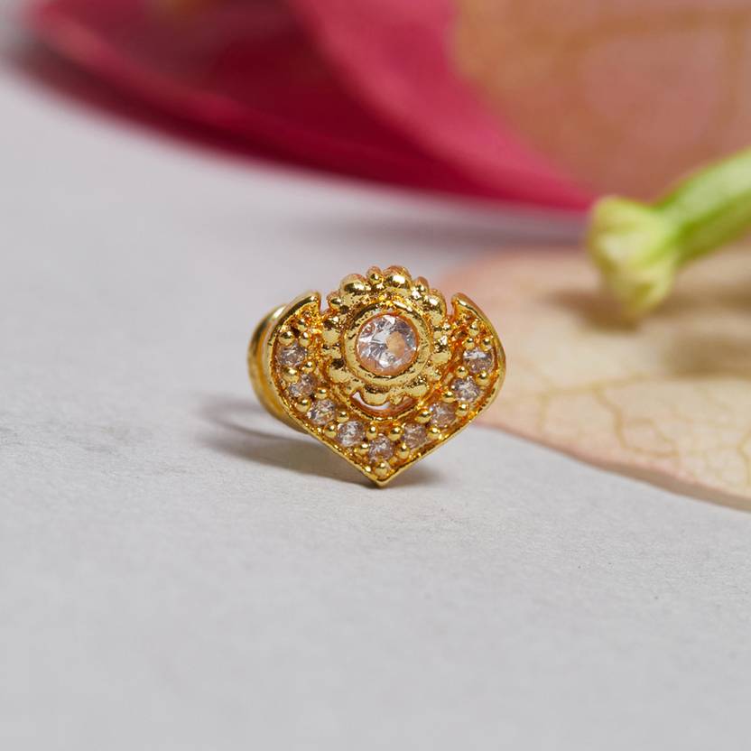 Voylla Gold-plated Plated Brass Nose Stud