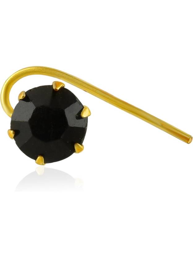 Admier Cubic Zirconia Gold-plated Plated Brass Nose Stud