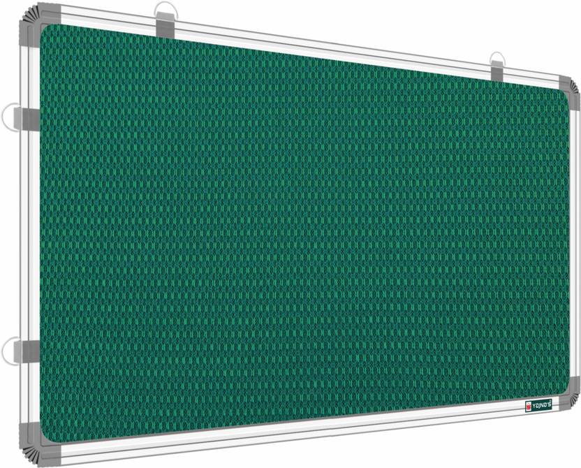 ShelfKing 3x4 Feet Premium Material Green Notice Board / Soft Board For