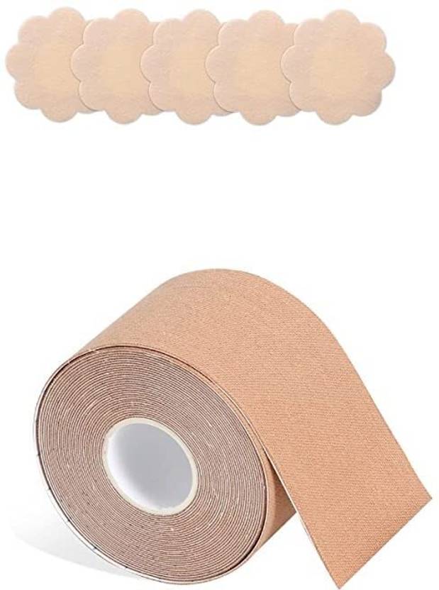 Slingvy Women's Cotton Spandex Multipurpose Breast Lift Boob Tape. Nursing Breast Pad
