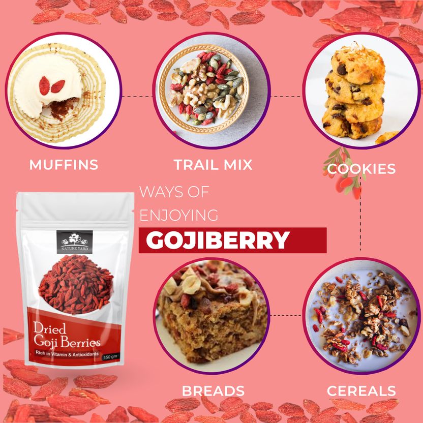 NATURE YARD Whole Dried Goji Berries 150gm - Image 5