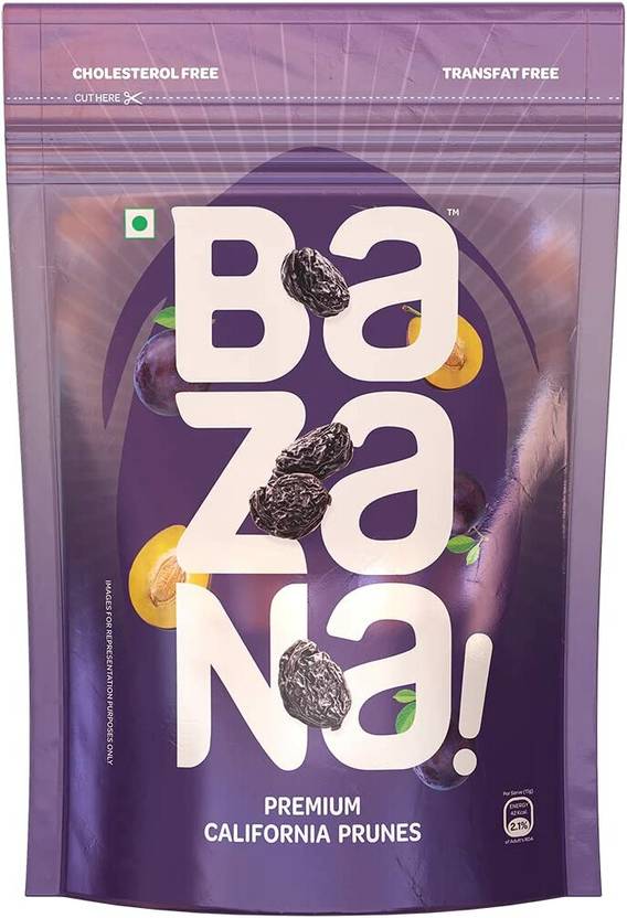 Bazana Premium Californian Pitted Dried Prunes AntioxidantRich, Super