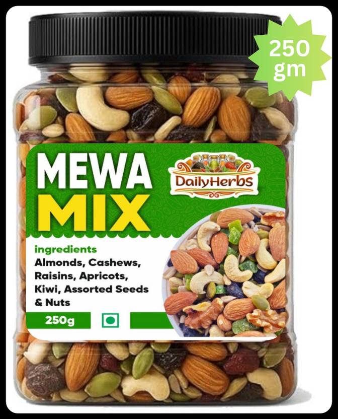 DAILYHERBS Fruit | Mewa |A Almonds, Cashews, Raisins, Apricots, Dates, Kiwi, Gooseberry