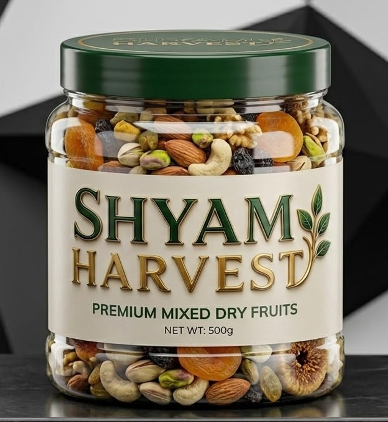 SHYAM HARVEST Natural Premium Mix Dry Fruits |Healthy Nutmixed| [500GM ][ JAR ] (1 x 500GM g) Assorted Seeds & Nuts Price in India - Buy SHYAM HARVEST Natural Premium Mix Dry Fruits |Healthy Nutmixed| [500GM ][ JAR ] (1 x 500GM g) Assorted Seeds & Nu