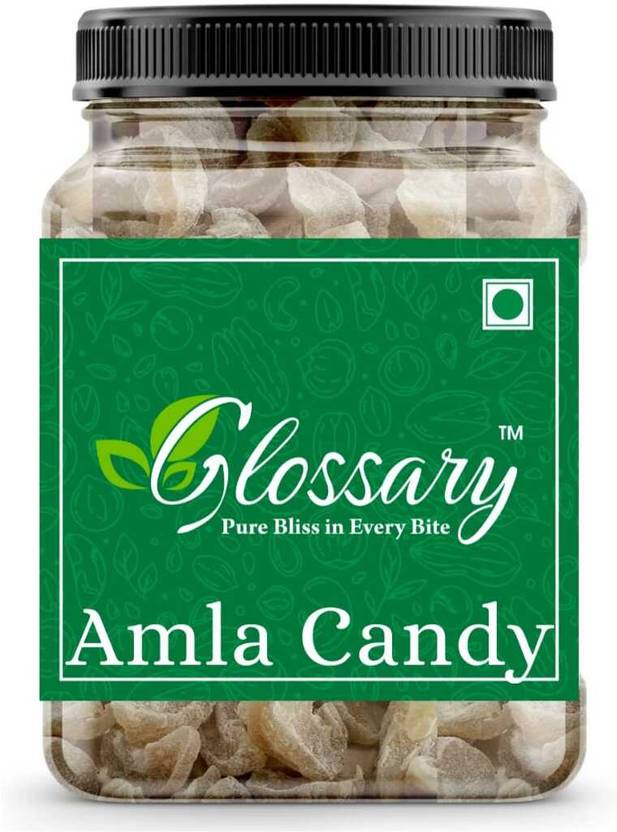Glossary Amla Candy / Dried Dry Sweet Amla Candy (Indian Gooseberry