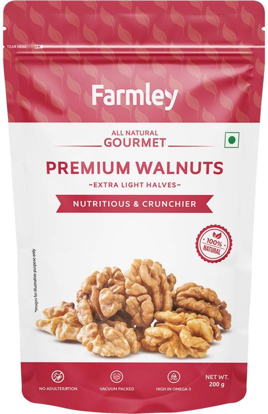 Farmley Premium Extra Light Halves Kernels (Akrot) Walnuts Price in
