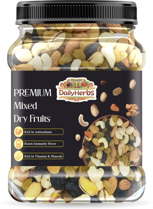 DAILYHERBS Mix Dry Fruits [Almonds, Cashews, Raisins, Pistachios