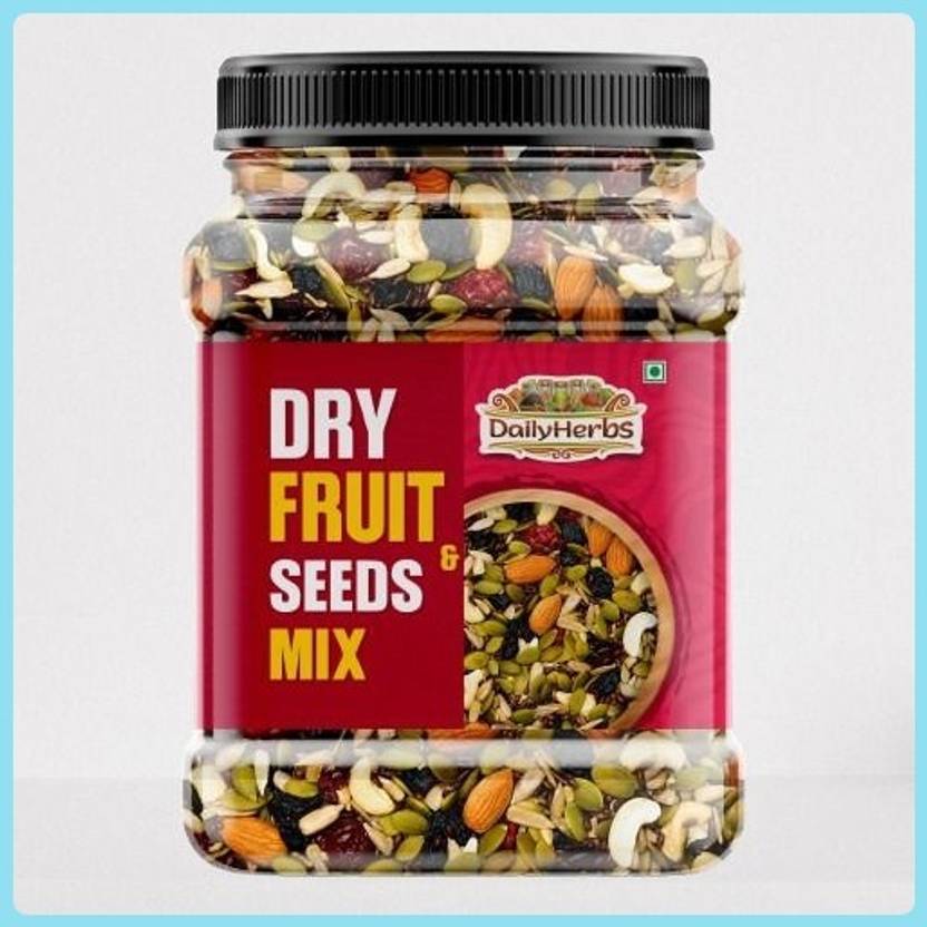 DAILYHERBS Mixed Dry fruit | Panchmewa Mix Almonds, Cashews, Raisins, Dates, Apricots, Assorted Seeds & Nuts