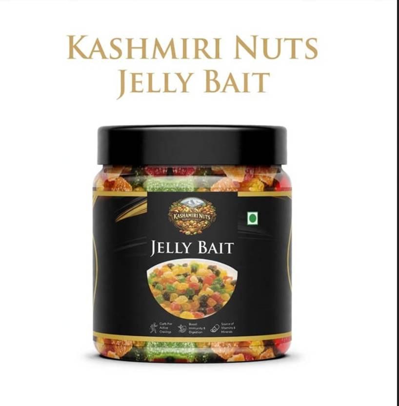 KASHMIRI NUTS Jelly bites | Soft Candy | Colourfull Candy | 250g Candid Peel