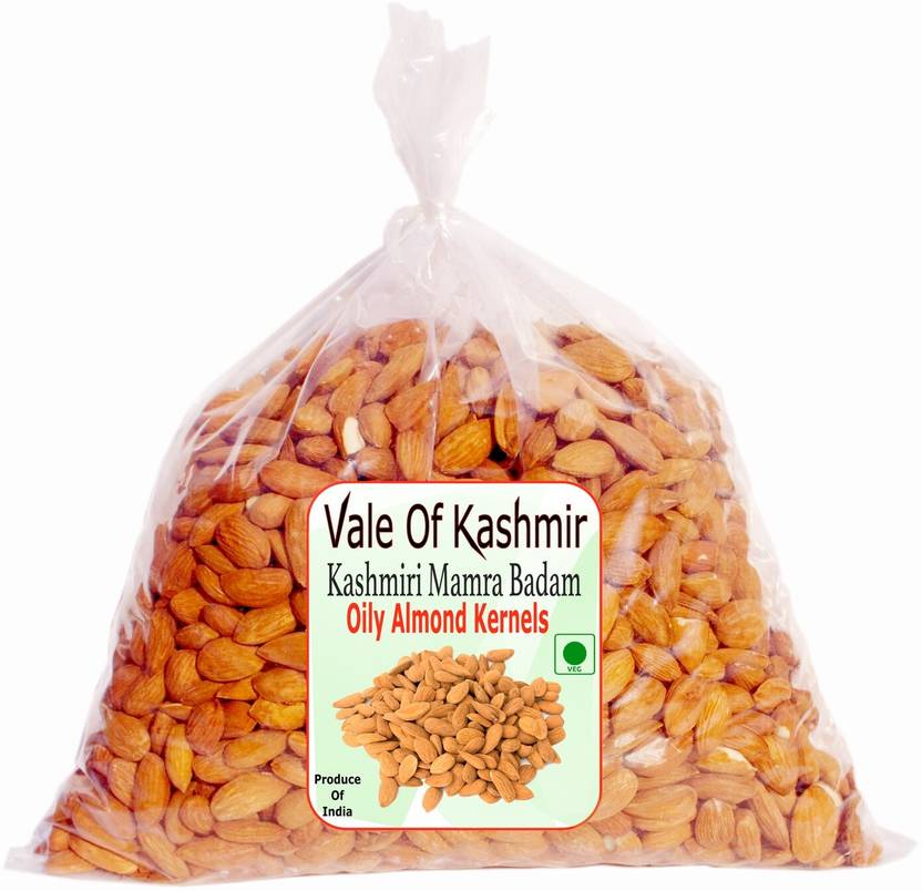 vale of kashmir Kashmiri Mamra Badam Giri, Mamra Almonds Kashmiri Desi