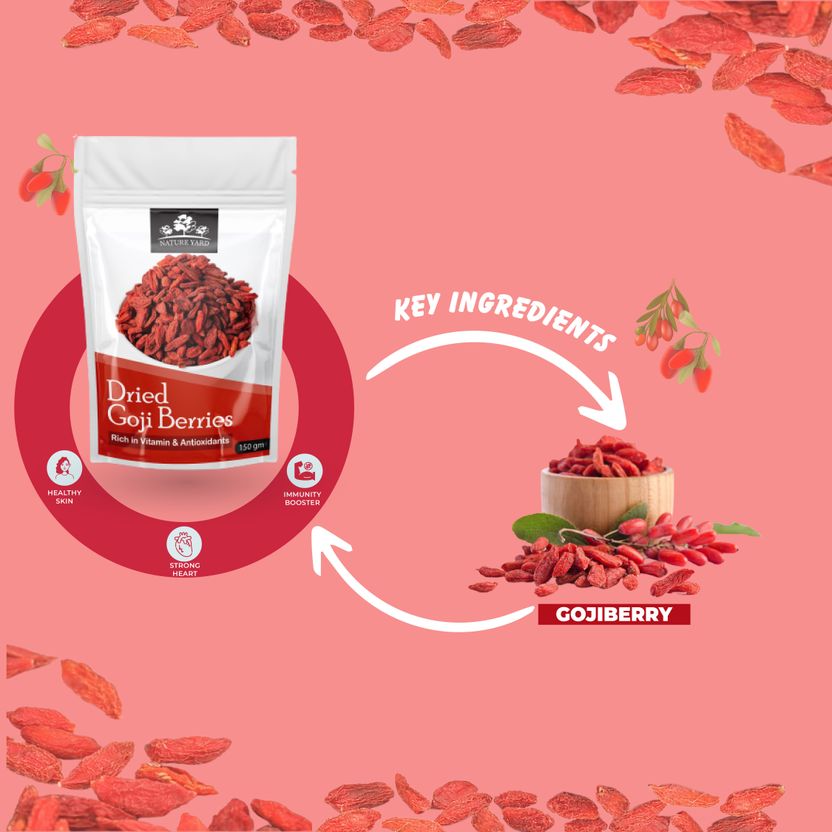 NATURE YARD Whole Dried Goji Berries 150gm - Image 4