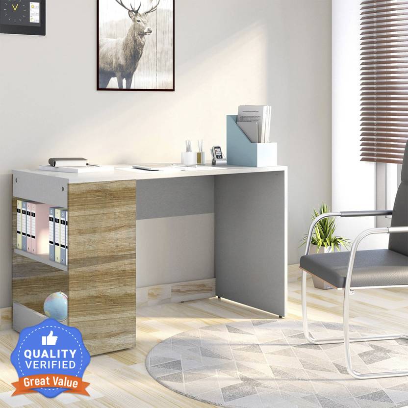 Flipkart Perfect Homes Studio Augustine Dual Tone Engineered Wood Study