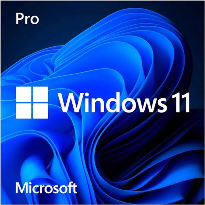 MICROSOFT Windows 11 Pro Retail License (1 User, Lifetime Validity) 32/ ...