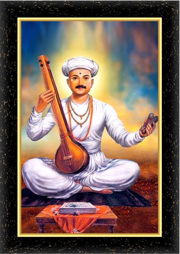 ARAAKA SANT NAAMDEV photo frame (Wood Base and Front Laminated) Acrylic 8 inch x 6 inch Painting