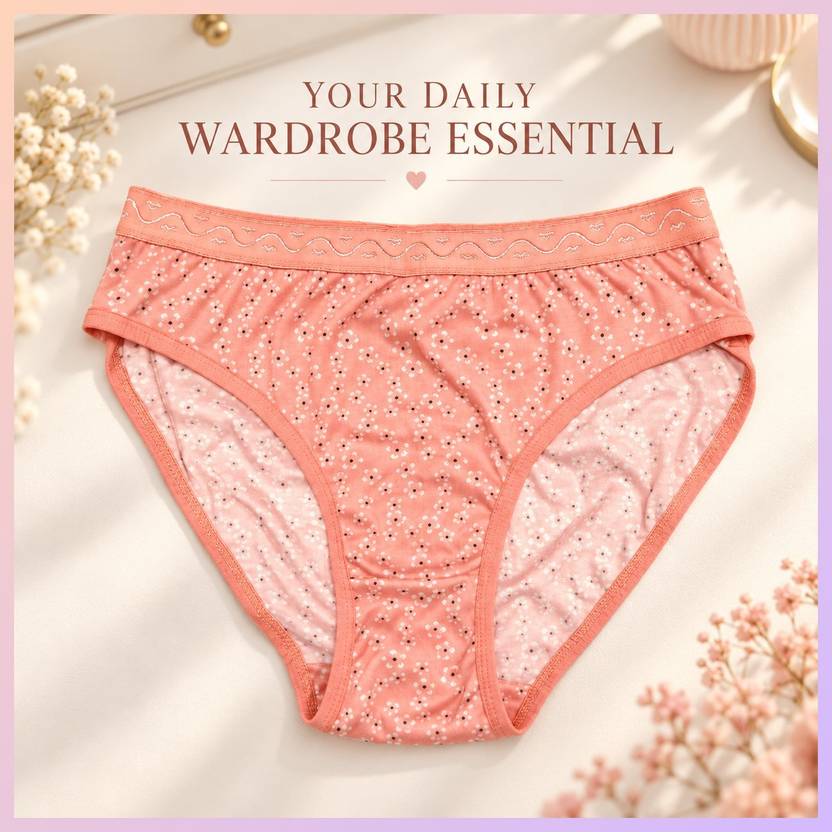 PUSI Women Bikini Orange Panty