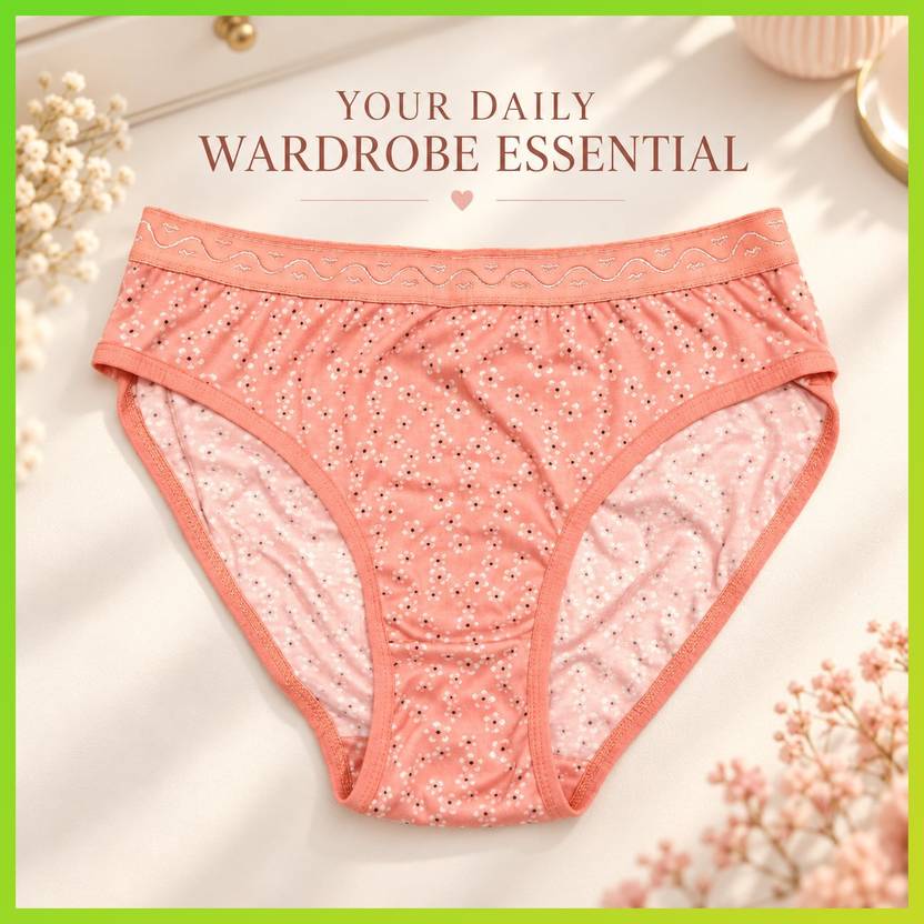 PUSI Women Bikini Orange Panty