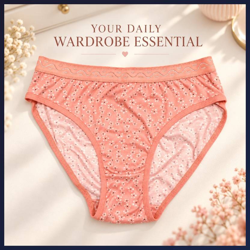 PUSI Women Bikini Orange Panty