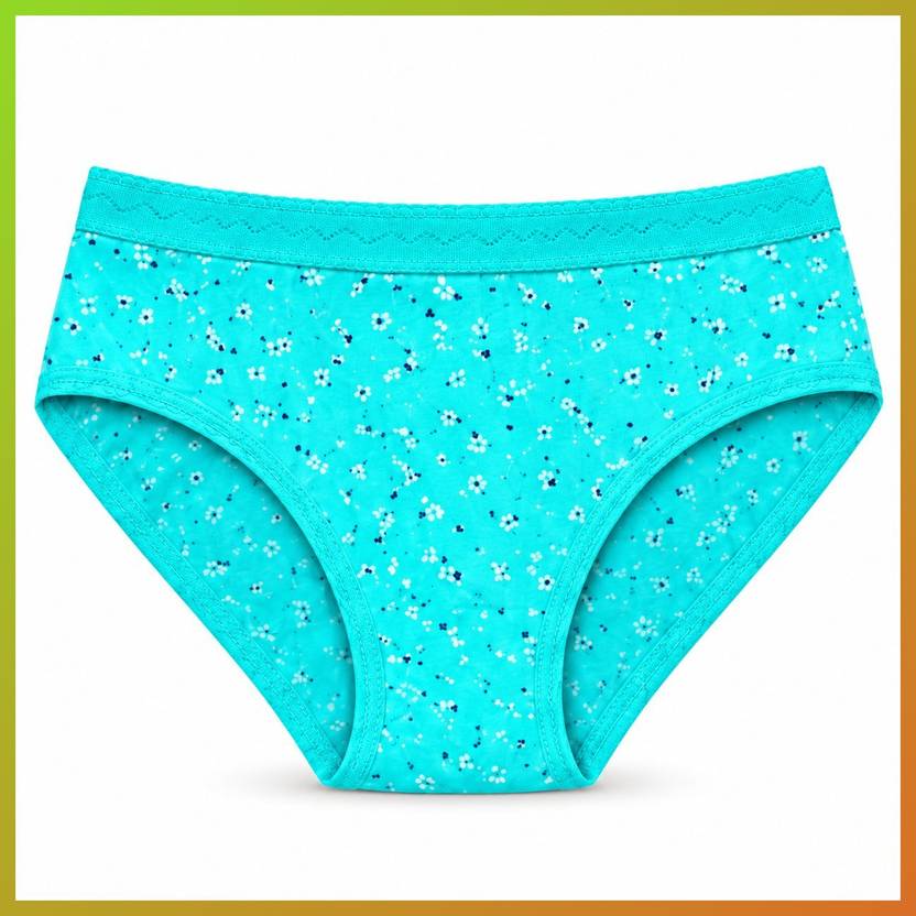 PUSI Pack of 3 Women Hipster Light Blue Panty