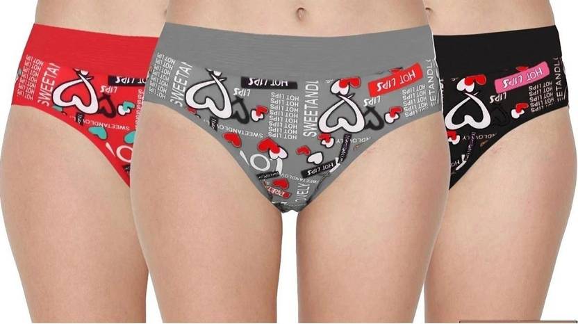 HouseOfCommon Pack of 3 Women Hipster Multicolor Panty
