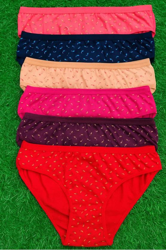 FANMADE Pack of 6 Women Hipster Multicolor Panty