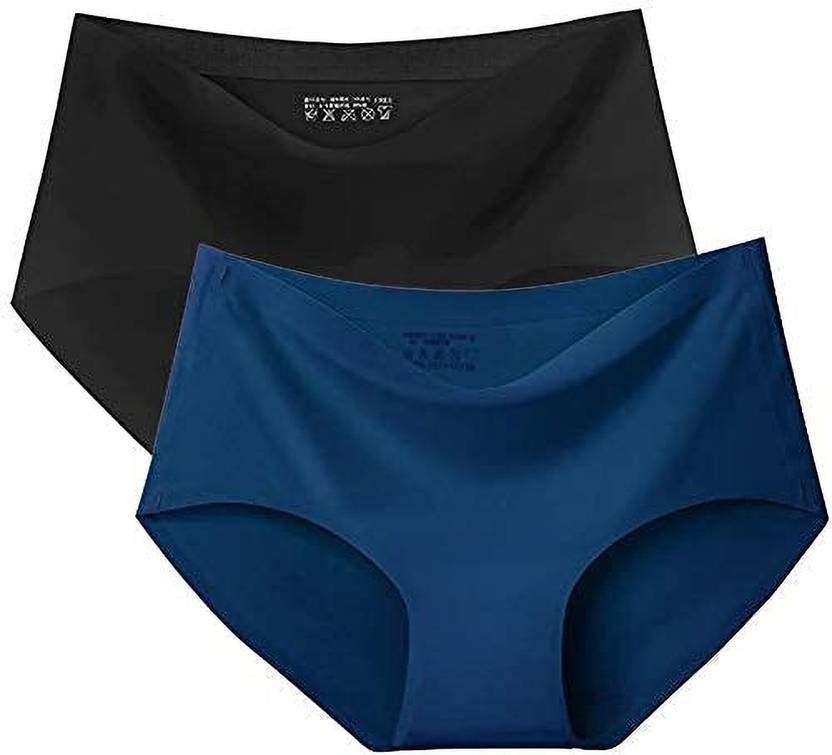 Culture Flossy Pack of 2 Women Hipster Black, Blue Panty