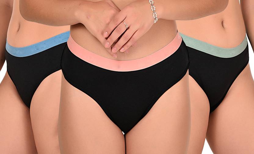 Lady One Pack of 3 Women Hipster Multicolor Panty