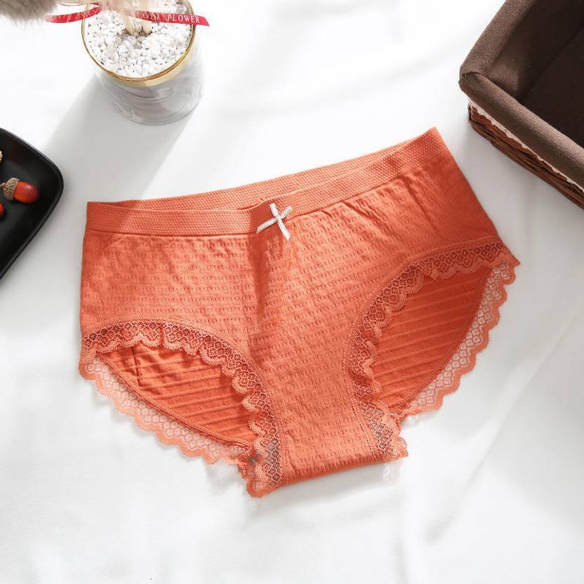BYAARA CREATION Women Hipster Orange Panty
