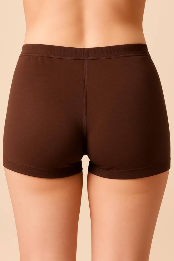 Apraa & Parma Women Boy Short Brown Panty