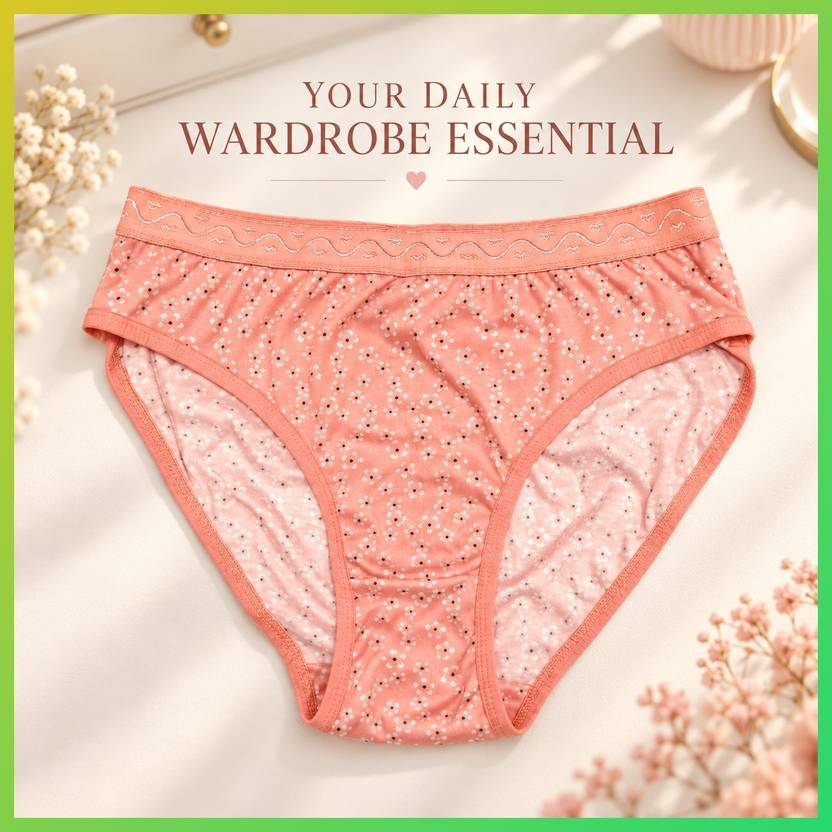 PUSI Women Bikini Orange Panty