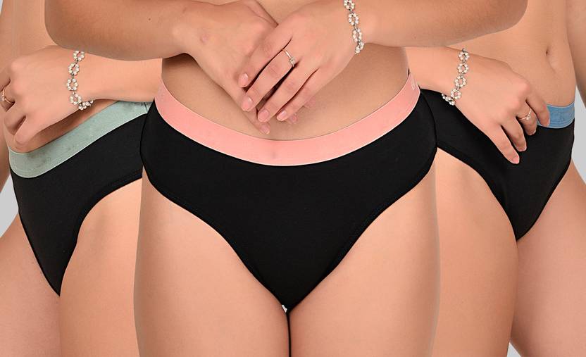 Lady One Pack of 3 Women Hipster Multicolor Panty