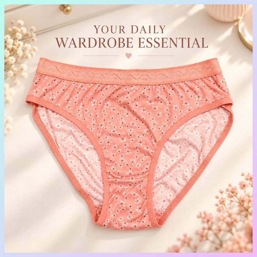 PUSI Women Bikini Orange Panty