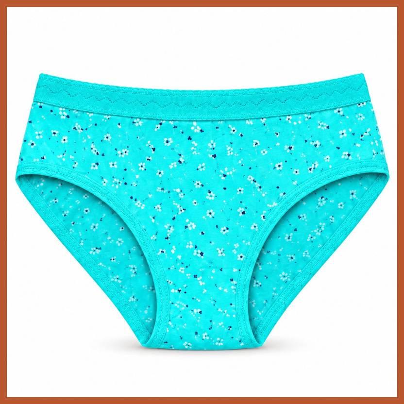 PUSI Pack of 3 Women Hipster Light Blue Panty
