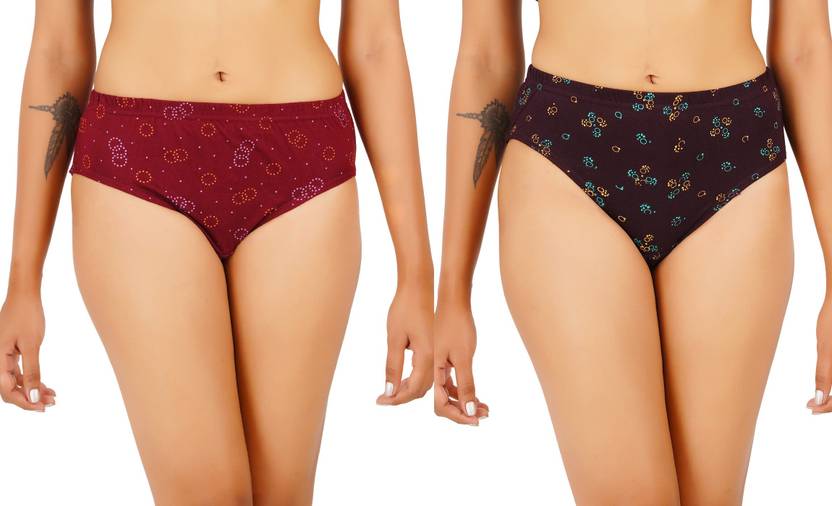 Guide Women Hipster Maroon, Brown Panty
