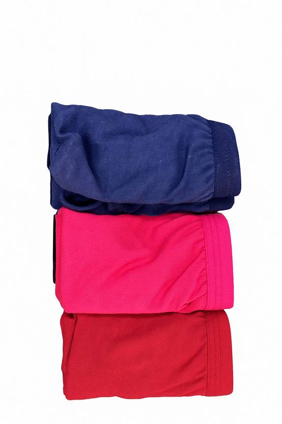 COVER & CARE Pack of 3 Women Hipster Red, Dark Blue, Pink Panty