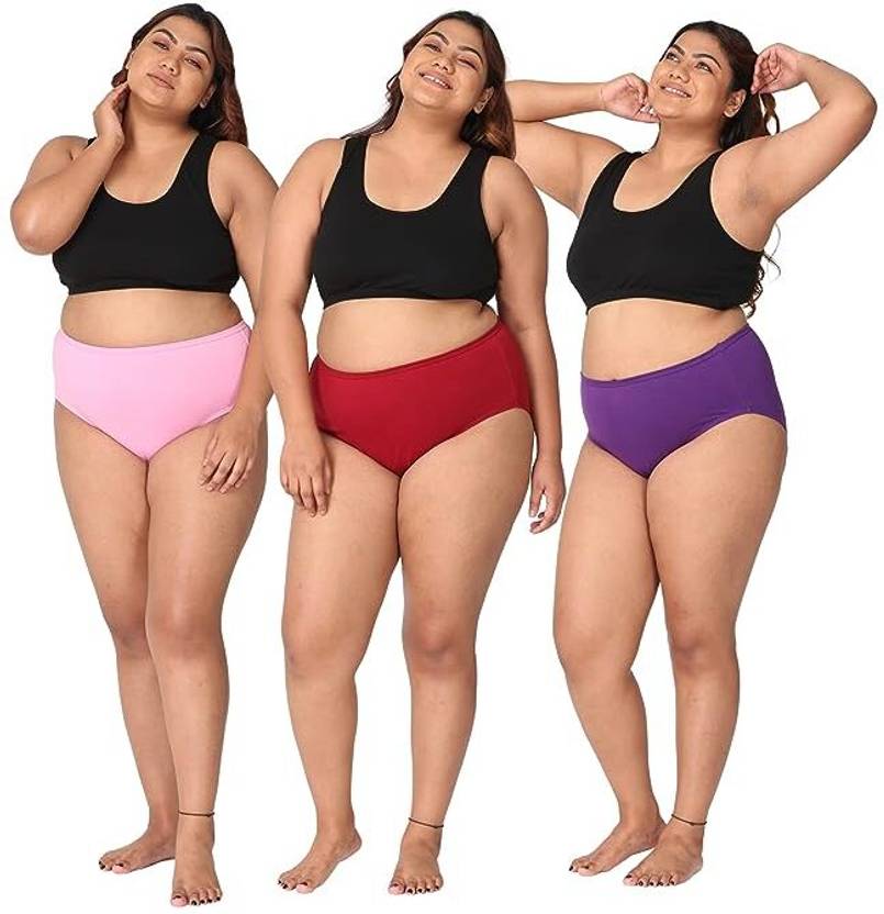 ASTAKSARI Pack of 3 Women Hipster Multicolor Panty