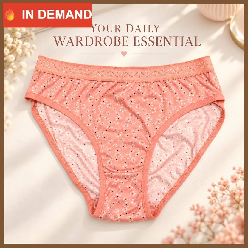 PUSI Women Bikini Orange Panty