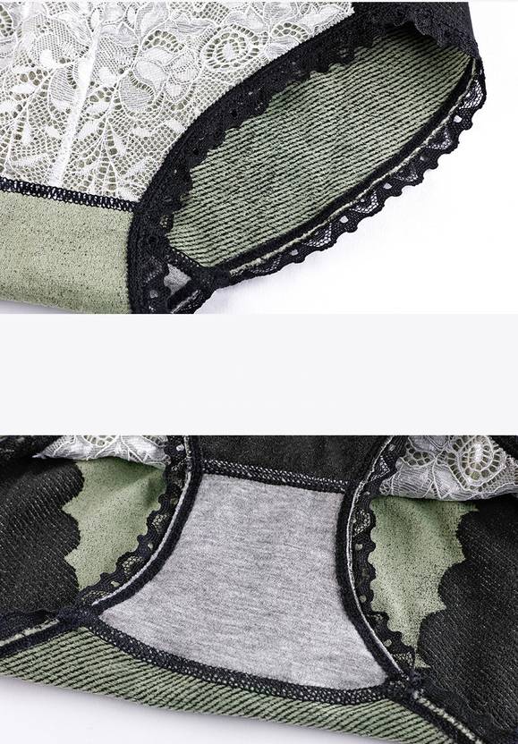 Women Hipster Green Panty