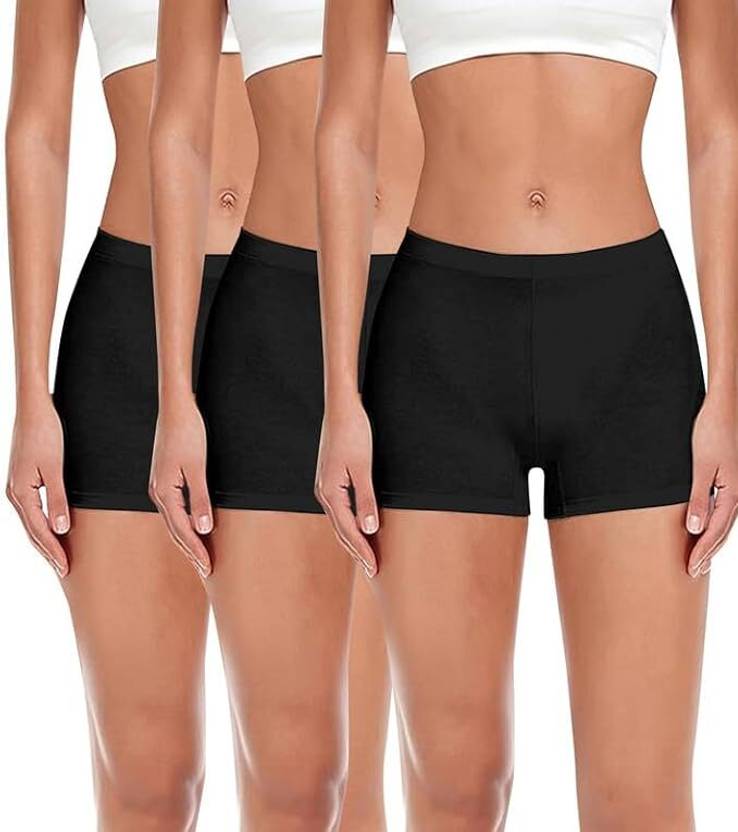 Culture Flossy Pack of 3 Women Boy Short Black Panty